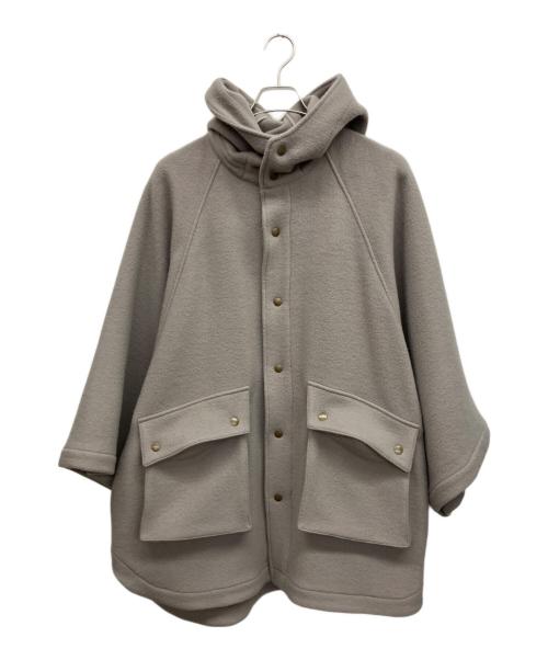Traditional Weatherwear（トラディショナルウェザーウェア）Traditional Weatherwear (トラディショナルウェザーウェア) フーデッド ドルマンコート グレー サイズ:36の古着・服飾アイテム
