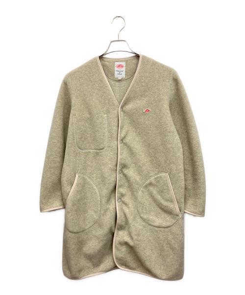 DANTON（ダントン）DANTON (ダントン) フリースノーカラーコート ベージュ サイズ:36の古着・服飾アイテム