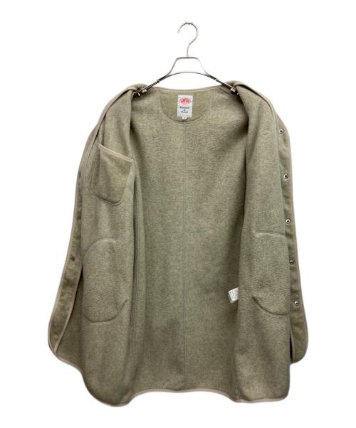 DANTON（ダントン）DANTON (ダントン) フリースノーカラーコート ベージュ サイズ:36の古着・服飾アイテム
