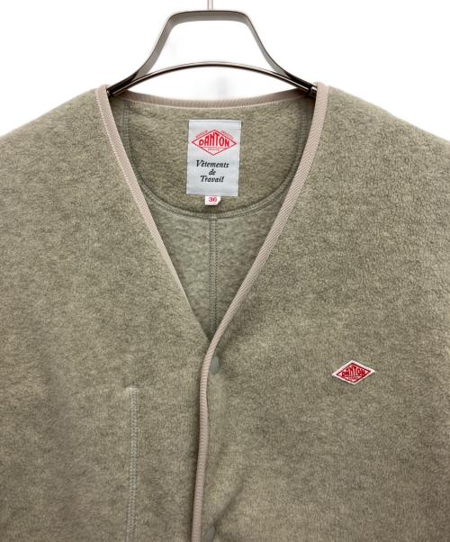 DANTON（ダントン）DANTON (ダントン) フリースノーカラーコート ベージュ サイズ:36の古着・服飾アイテム