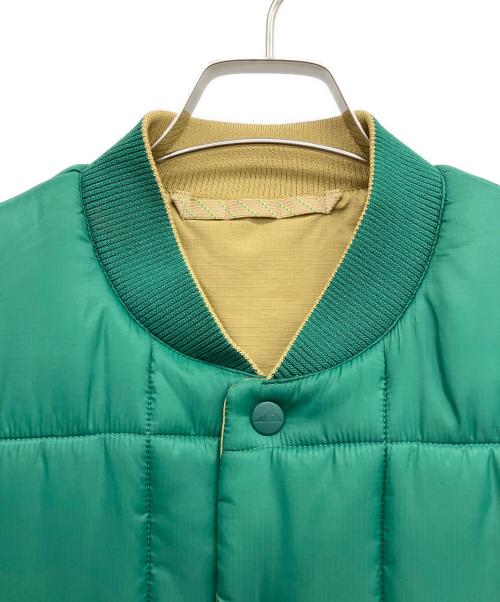 NEW BALANCE（ニューバランス）NEW BALANCE (ニューバランス) 中綿ベスト ベージュ×グリーン サイズ:LARGEの古着・服飾アイテム