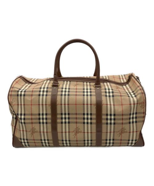 Burberry's（バーバリーズ）Burberry's (バーバリーズ) ボストンバッグ ブラウンの古着・服飾アイテム