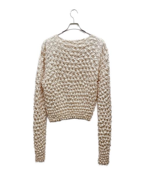 MAISON SPECIAL（メゾンスペシャル）MAISON SPECIAL (メゾンスペシャル) ポップコーンシャーリングトップス ゴールド サイズ:FREEの古着・服飾アイテム