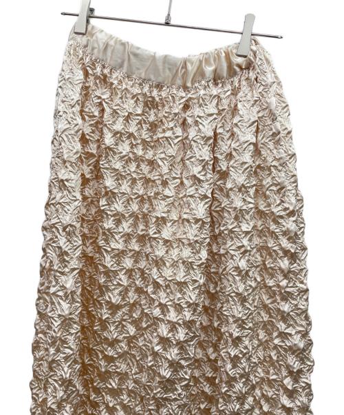 MAISON SPECIAL（メゾンスペシャル）MAISON SPECIAL (メゾンスペシャル) ポップコーンシャーリングスカート ゴールド サイズ:FREEの古着・服飾アイテム
