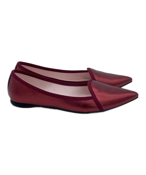 repetto（レペット）repetto (レペット) フラットパンプス レッド サイズ:38の古着・服飾アイテム