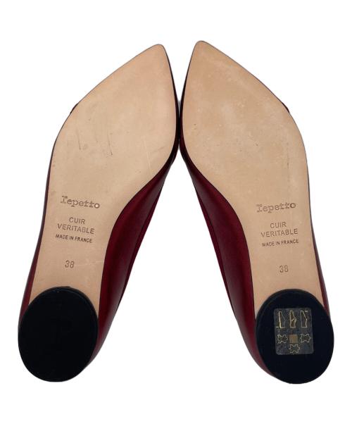 repetto（レペット）repetto (レペット) フラットパンプス レッド サイズ:38の古着・服飾アイテム