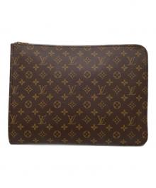 LOUIS VUITTON（ルイ ヴィトン）の古着「モノグラム　ポッシュ・ドキュマン　クラッチバッグ」｜ブラウン