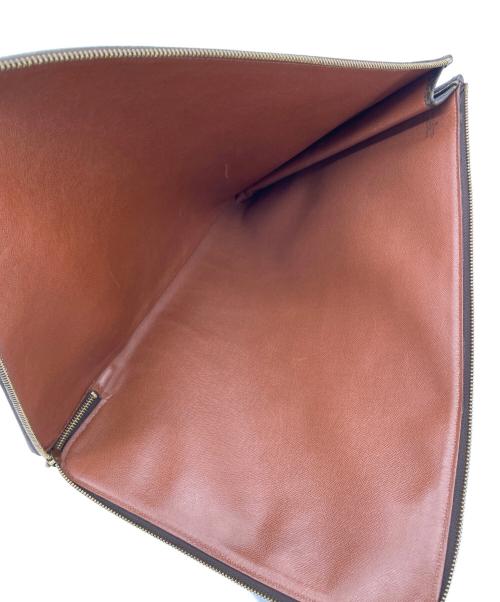 LOUIS VUITTON（ルイ ヴィトン）LOUIS VUITTON (ルイ ヴィトン) モノグラム　ポッシュ・ドキュマン　クラッチバッグ ブラウンの古着・服飾アイテム