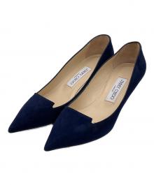 JIMMY CHOO（ジミーチュウ）の古着「ヒールパンプス」｜ネイビー