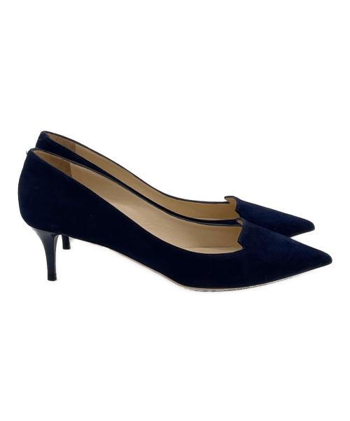 JIMMY CHOO（ジミーチュウ）JIMMY CHOO (ジミーチュウ) ヒールパンプス ネイビー サイズ:36 1/2の古着・服飾アイテム