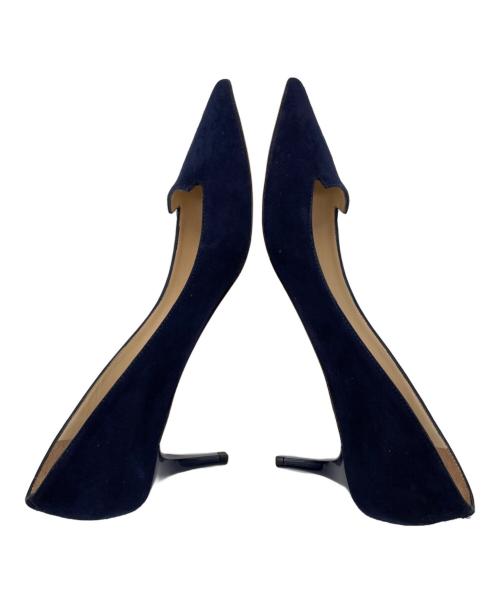 JIMMY CHOO（ジミーチュウ）JIMMY CHOO (ジミーチュウ) ヒールパンプス ネイビー サイズ:36 1/2の古着・服飾アイテム