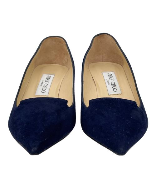 JIMMY CHOO（ジミーチュウ）JIMMY CHOO (ジミーチュウ) ヒールパンプス ネイビー サイズ:36 1/2の古着・服飾アイテム