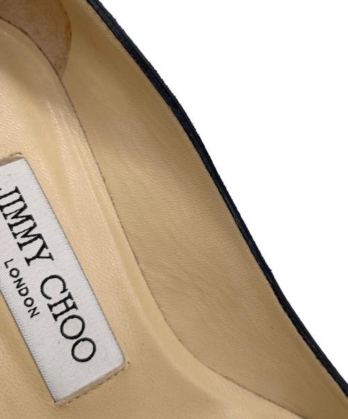 JIMMY CHOO（ジミーチュウ）JIMMY CHOO (ジミーチュウ) ヒールパンプス ネイビー サイズ:36 1/2の古着・服飾アイテム