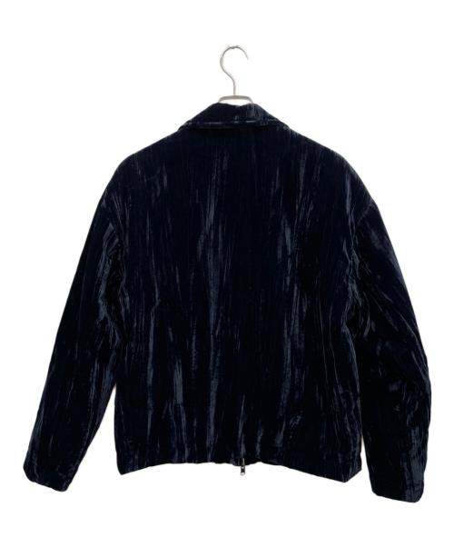 EMPORIO ARMANI（エンポリオ アルマーニ）EMPORIO ARMANI (エンポリオ アルマーニ) リバーシブルベロアジャケット パープル サイズ:44の古着・服飾アイテム