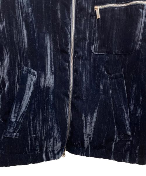 EMPORIO ARMANI（エンポリオ アルマーニ）EMPORIO ARMANI (エンポリオ アルマーニ) リバーシブルベロアジャケット パープル サイズ:44の古着・服飾アイテム