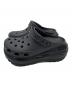 crocs (クロックス) 厚底サンダル ブラック サイズ:M6W8：7000円