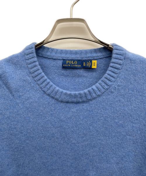 POLO RALPH LAUREN（ポロ・ラルフローレン）POLO RALPH LAUREN (ポロ・ラルフローレン) 厚手ニット ブルー サイズ:XLの古着・服飾アイテム