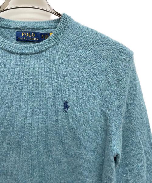 POLO RALPH LAUREN（ポロ・ラルフローレン）POLO RALPH LAUREN (ポロ・ラルフローレン) 厚手ニット グリーン サイズ:XSの古着・服飾アイテム