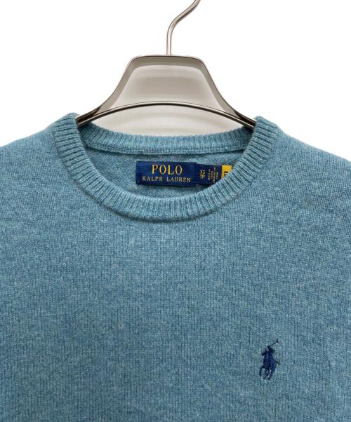 POLO RALPH LAUREN（ポロ・ラルフローレン）POLO RALPH LAUREN (ポロ・ラルフローレン) 厚手ニット グリーン サイズ:XSの古着・服飾アイテム
