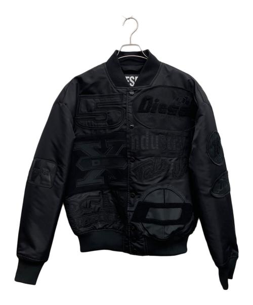 DIESEL（ディーゼル）DIESEL (ディーゼル) ワッペンナイロンスタジャン ブラック サイズ:Mの古着・服飾アイテム