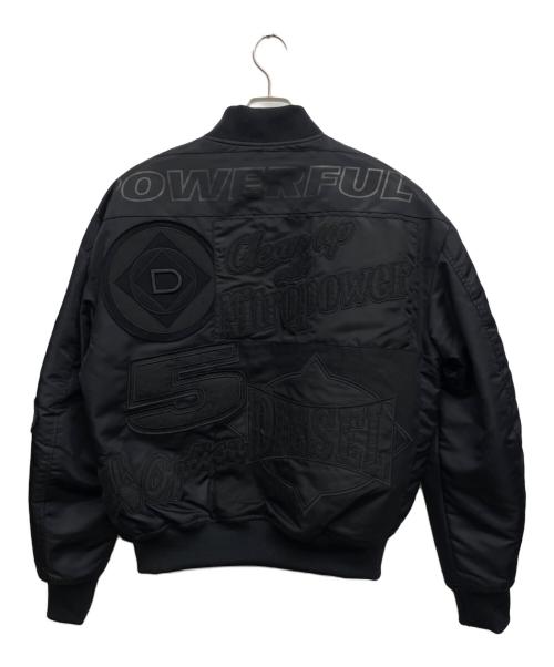 DIESEL（ディーゼル）DIESEL (ディーゼル) ワッペンナイロンスタジャン ブラック サイズ:Mの古着・服飾アイテム