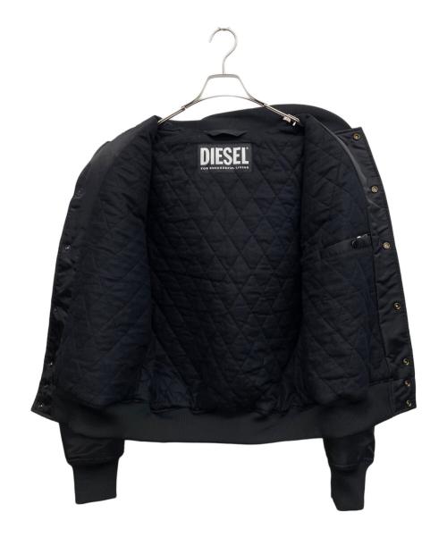 DIESEL（ディーゼル）DIESEL (ディーゼル) ワッペンナイロンスタジャン ブラック サイズ:Mの古着・服飾アイテム