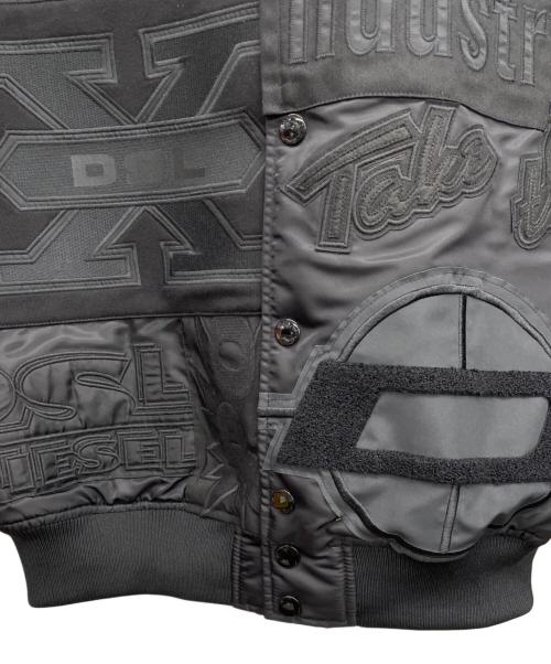 DIESEL（ディーゼル）DIESEL (ディーゼル) ワッペンナイロンスタジャン ブラック サイズ:Mの古着・服飾アイテム