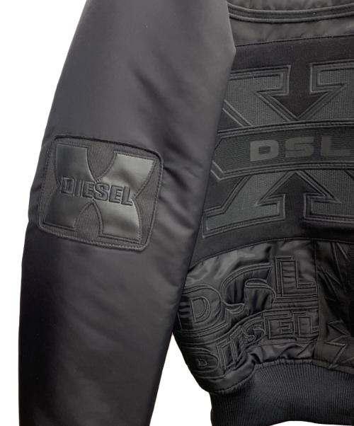 DIESEL（ディーゼル）DIESEL (ディーゼル) ワッペンナイロンスタジャン ブラック サイズ:Mの古着・服飾アイテム