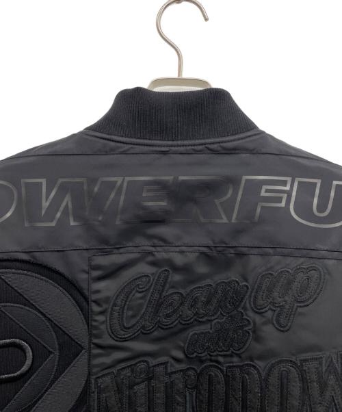 DIESEL（ディーゼル）DIESEL (ディーゼル) ワッペンナイロンスタジャン ブラック サイズ:Mの古着・服飾アイテム