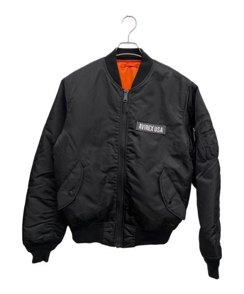 AVIREX（アヴィレックス）AVIREX (アヴィレックス) MA-1ジャケット ブラック サイズ:Lの古着・服飾アイテム