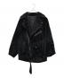 G.V.G.V（ジーヴィージーヴィー）の古着「FAUX FUR LACE UP BIKER JACKET」（フェイクファーレースアップバイカージャケット／ライダースジャケット）」｜ブラック