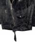 中古・古着 G.V.G.V (ジーヴィージーヴィー) FAUX FUR LACE UP BIKER JACKET」（フェイクファーレースアップバイカージャケット／ライダースジャケット） ブラック サイズ:36：8000円
