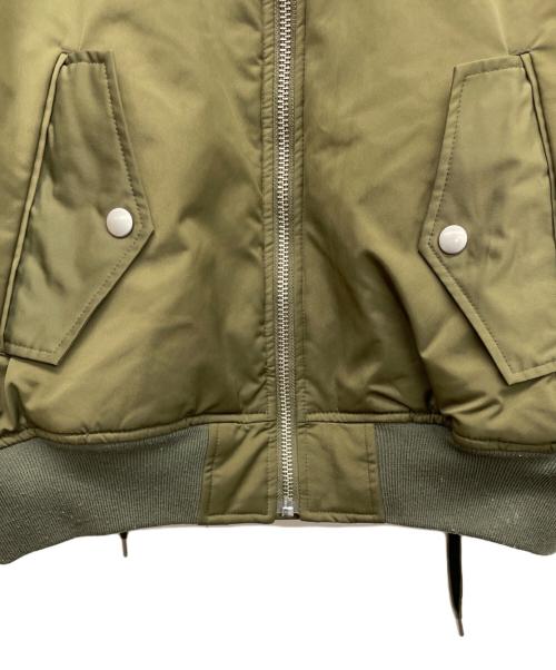 G.V.G.V（ジーヴィージーヴィー）G.V.G.V (ジーヴィージーヴィー)  LACE UP MA-1 BLOUSON（レースアップ MA-1 ブルゾン） オリーブ サイズ:34の古着・服飾アイテム