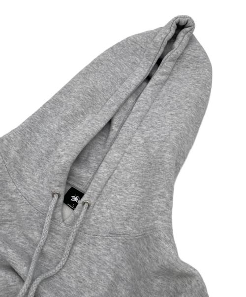 stussy（ステューシー）stussy (ステューシー) ロゴスウェットパーカー グレー サイズ:Lの古着・服飾アイテム
