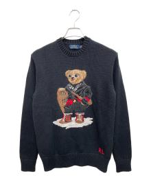 POLO RALPH LAUREN（ポロ・ラルフローレン）の古着「Polo ベア セーター」｜ブラック