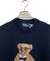 中古・古着 POLO RALPH LAUREN (ポロ・ラルフローレン) ポロベアコットンブレンドセーター ネイビー サイズ:M 未使用品：38000円