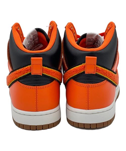 NIKE（ナイキ）NIKE (ナイキ) DUNK HIGH UNIVERSITY CHENILLE SWOOSH ブラック×オレンジ サイズ:28㎝ 未使用品の古着・服飾アイテム