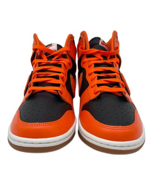 NIKE（ナイキ）NIKE (ナイキ) DUNK HIGH UNIVERSITY CHENILLE SWOOSH ブラック×オレンジ サイズ:28㎝ 未使用品の古着・服飾アイテム