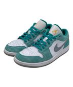 NIKEナイキ）の古着「AIR JORDAN 1 LOW SE」｜ホワイト×エメラルドグリーン