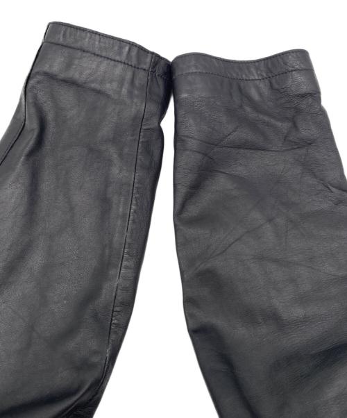 ARMANI COLLEZIONI（アルマーニ コレツィオーニ）ARMANI COLLEZIONI (アルマーニ コレツィオーニ) レザーコート ブラック サイズ:52の古着・服飾アイテム