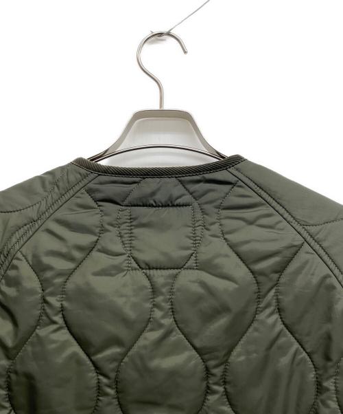 LAVENHAM（ラベンハム）LAVENHAM (ラベンハム) ノーカラー キルティングジャケット グリーン サイズ:Mの古着・服飾アイテム