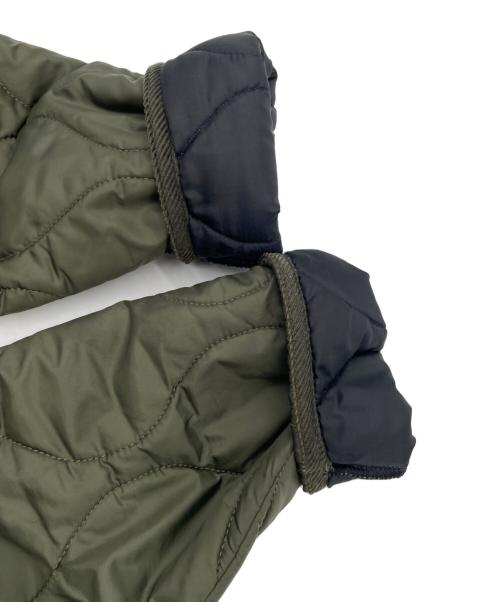 LAVENHAM（ラベンハム）LAVENHAM (ラベンハム) ノーカラー キルティングジャケット グリーン サイズ:Mの古着・服飾アイテム