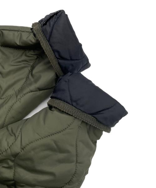 LAVENHAM（ラベンハム）LAVENHAM (ラベンハム) ノーカラー キルティングジャケット グリーン サイズ:Mの古着・服飾アイテム