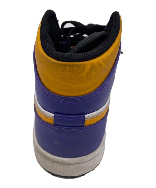 NIKE（ナイキ）NIKE (ナイキ) ハイカットスニーカー イエロー×パープル サイズ:26cmの古着・服飾アイテム