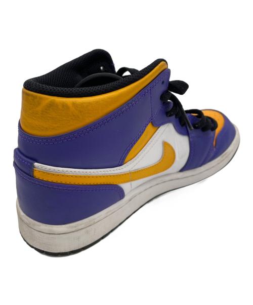 NIKE（ナイキ）NIKE (ナイキ) ハイカットスニーカー イエロー×パープル サイズ:26cmの古着・服飾アイテム