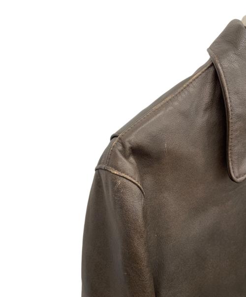 HARLEY-DAVIDSON（ハーレーダビッドソン）HARLEY-DAVIDSON (ハーレーダビッドソン) レザージャケット ブラウン サイズ:38の古着・服飾アイテム