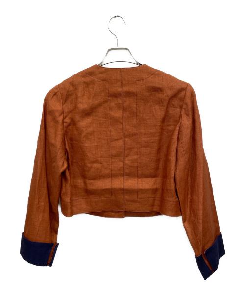 HERMES（エルメス）HERMES (エルメス) セットアップスーツ ブラウン サイズ:40の古着・服飾アイテム