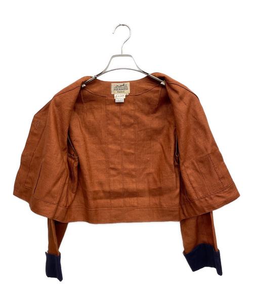 HERMES（エルメス）HERMES (エルメス) セットアップスーツ ブラウン サイズ:40の古着・服飾アイテム