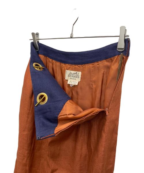 HERMES（エルメス）HERMES (エルメス) セットアップスーツ ブラウン サイズ:40の古着・服飾アイテム