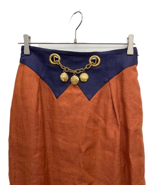 HERMES（エルメス）HERMES (エルメス) セットアップスーツ ブラウン サイズ:40の古着・服飾アイテム